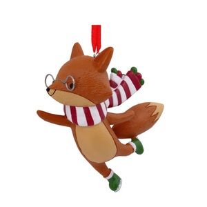Hallmark Ice Skating “Fox Renard” Christmas Ornament (NWT)